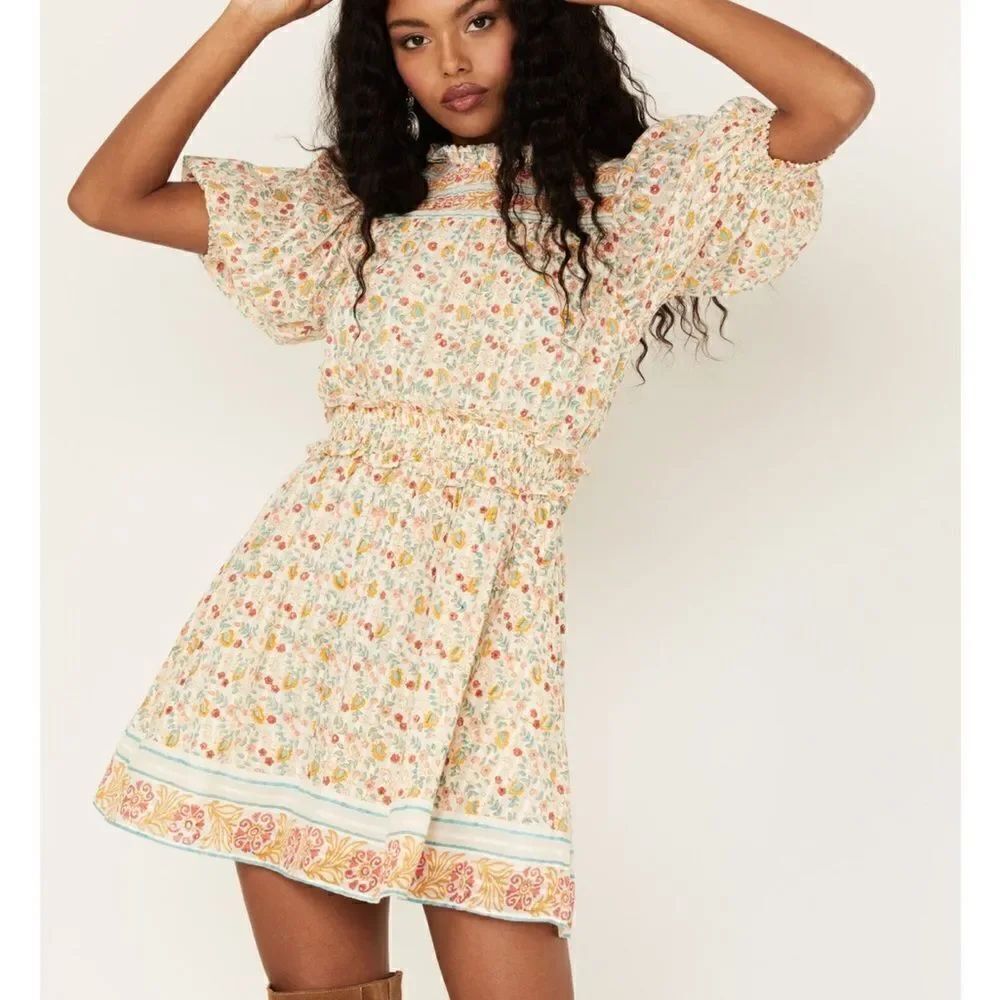 CLEOBELLA WOMEN'S DALLAS FLORAL PRINTโMINI DRESS NWTโXS